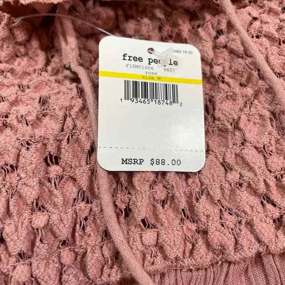 Free People Adella Slip Dress Medium Lace Bralette Rose NEW with tags - Picture 2 of 8